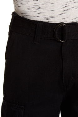 Jeffrey Banks Solid Black Cargo Short thumbnail 4