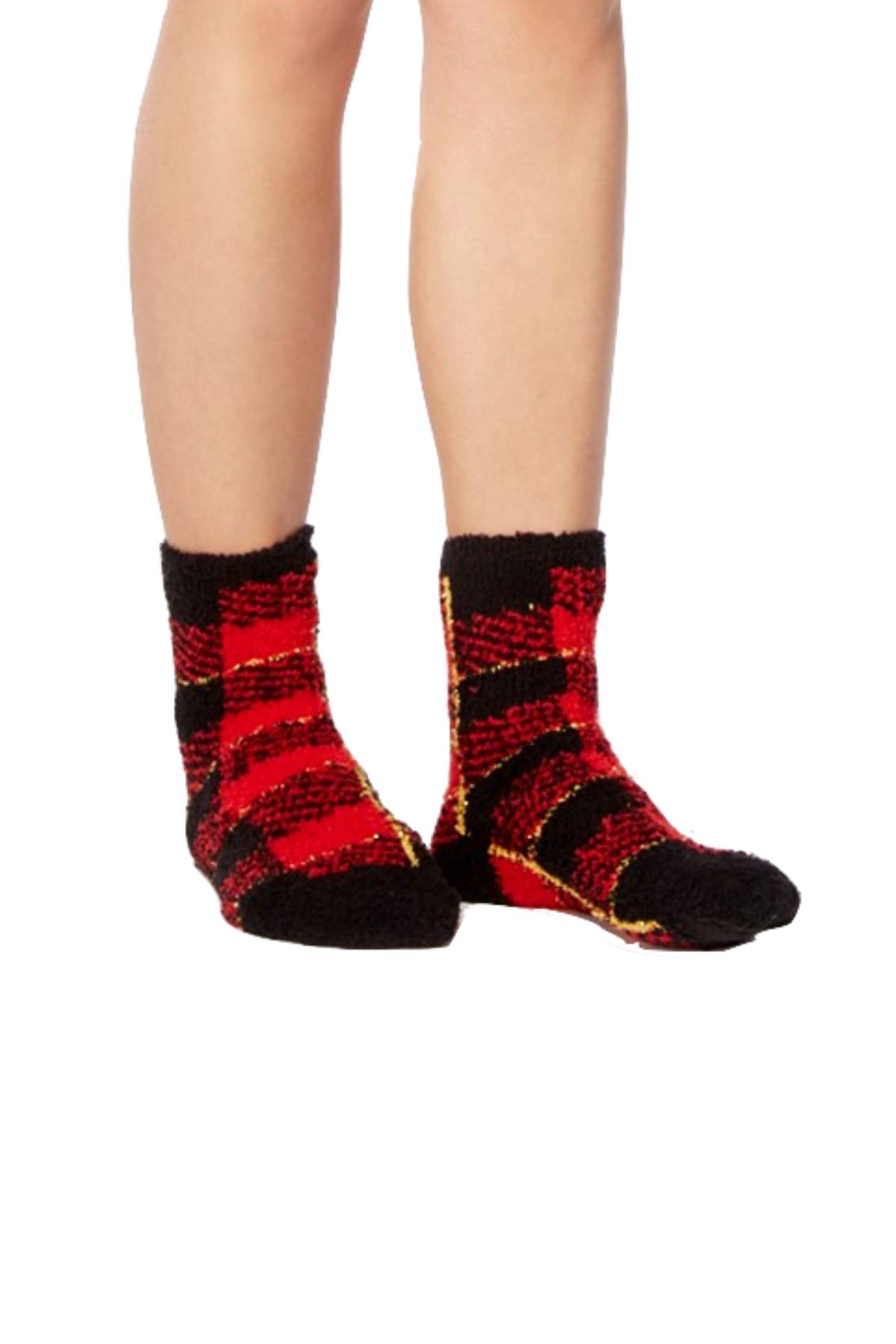 Jenni By Jennifer Moore Black Winter-List Graphic Sleepshirt And Socks Set
