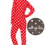 Jenni By Jennifer Moore Grey Foil-Dot Hooded/Footed Pajama Jumpsuit