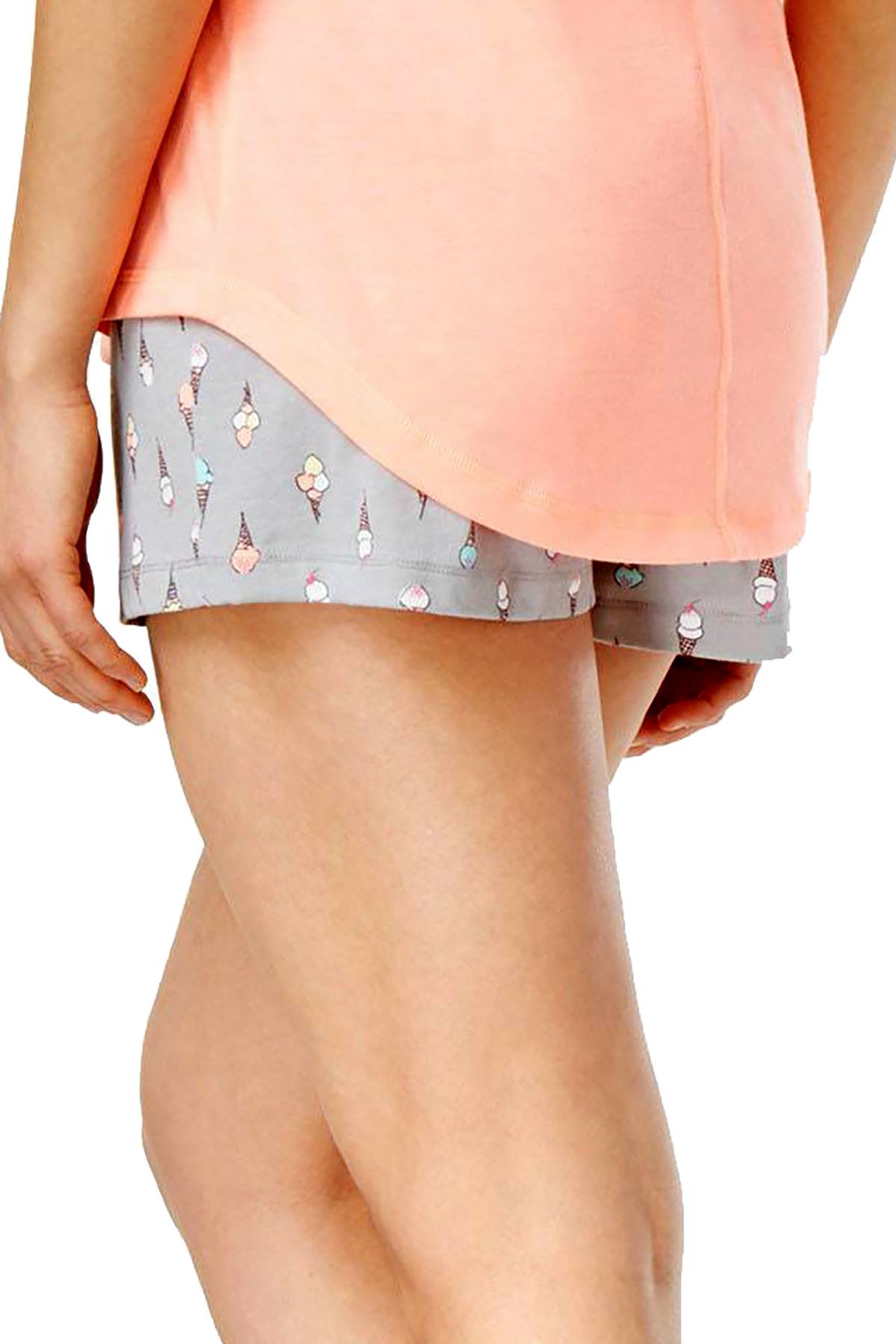Jenni By Jennifer Moore Ice-Cream Cone Printed Boxer-Style Short