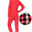 Jenni By Jennifer Moore Pink Buffalo-Check Hooded/Footed Printed Pajama Jumpsuit