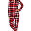 Jenni By Jennifer Moore Pink Buffalo-Check Hooded/Footed Printed Pajama Jumpsuit