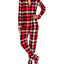 Jenni By Jennifer Moore Pink Buffalo-Check Hooded/Footed Printed Pajama Jumpsuit