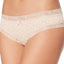 Jenni Cotton Cheeky Lace Trim Hipster in Nude Dots