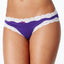 Jenni Cotton Lace Trim Bikini in Purple