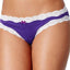 Jenni Cotton Lace Trim Bikini in Purple