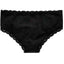 Jenni Cotton Lace Trim Hipster in Classic Black