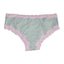 Jenni Cotton Lace Trim Hipster in Heather Pink