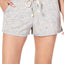 Jenni French Terry Lounge Short in Stamped Leaf Heather Grey