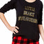 Jenni Graphic Comfy Lounge Top in Little Black Sweatshirt