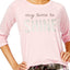 Jenni Graphic Lounge Top in Time to Shine Pink