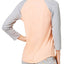 Jenni Graphic Print Baseball Tee in Daydream Ice Cream Peach