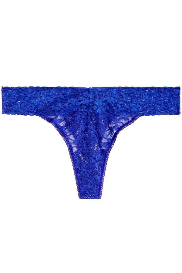 Jenni Lace Thong in Lapis Blue