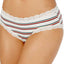 Jenni Lace Trim Brief in Rainbow Stripe Cream