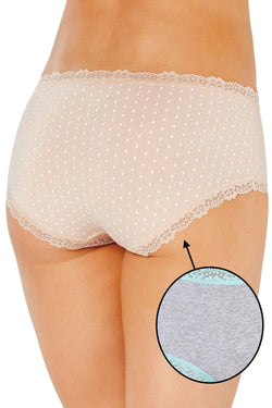 Jenni Lace Trim Hipster in Uh Huh Honey Grey thumbnail 2