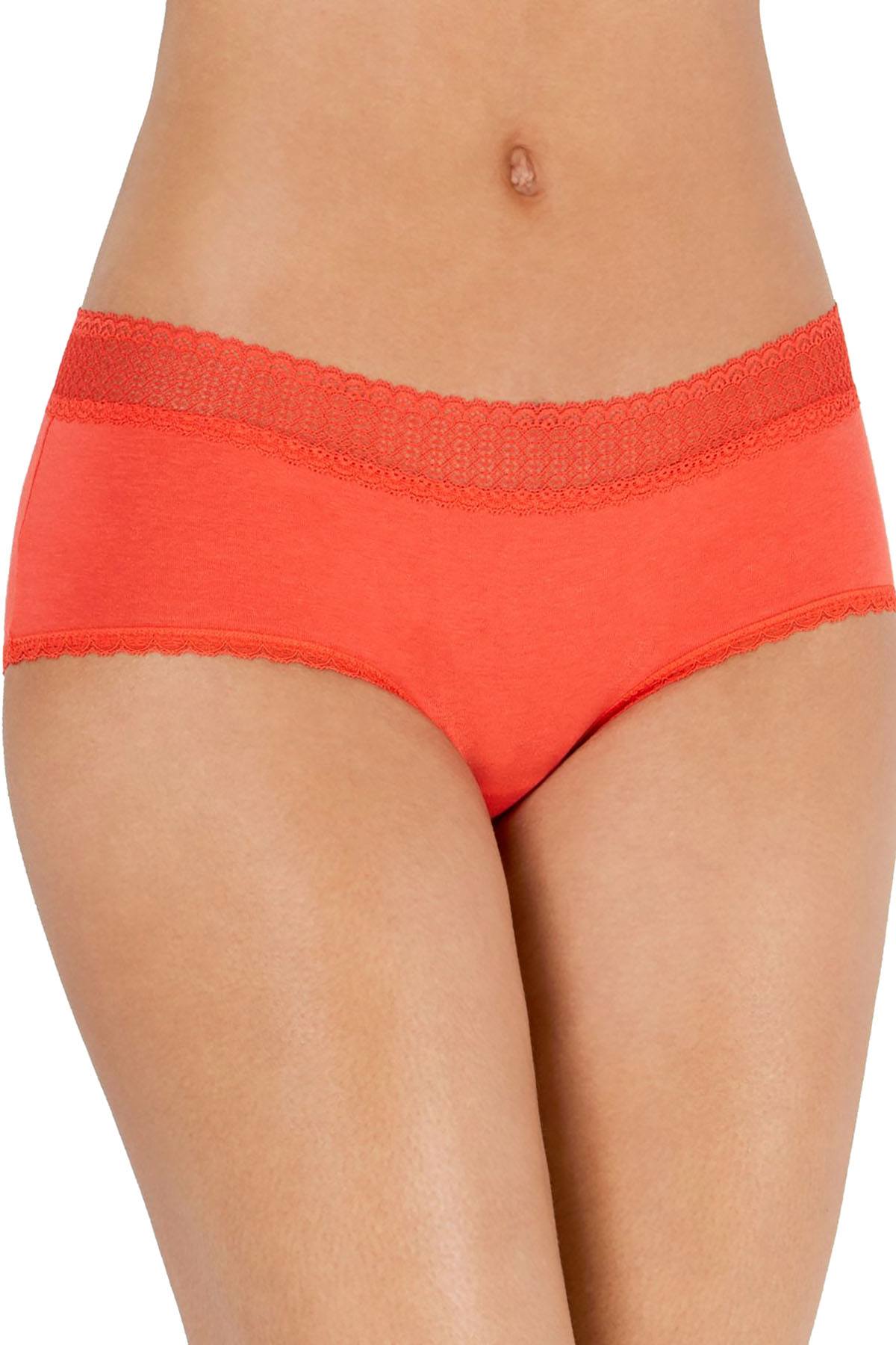 Jenni Lace Waist Hipster in Papaya Punch