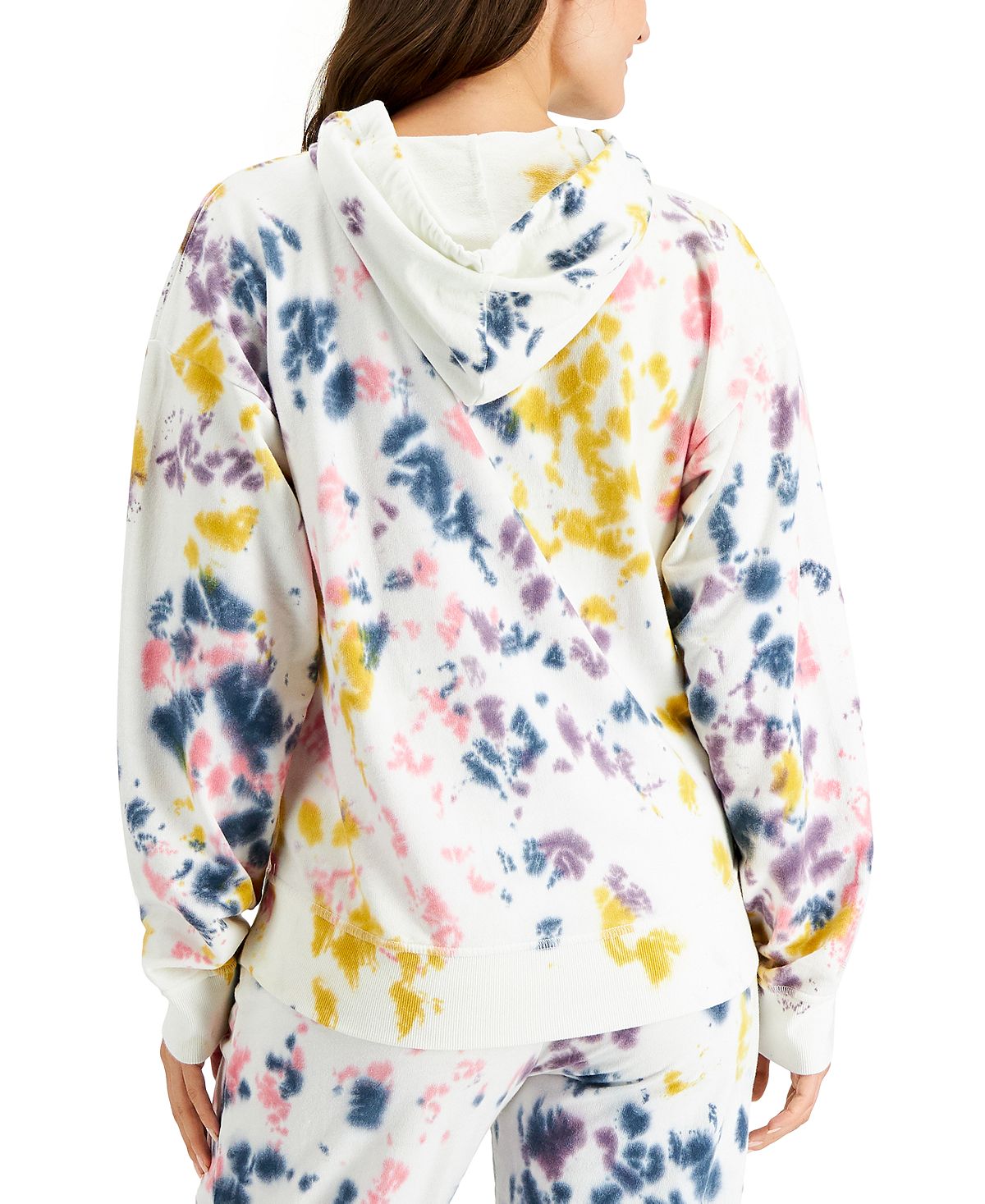 Jenni On Repeat Hooded Pajama Top Bold Tiedye