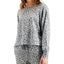 Jenni On Repeat Super Soft Crew Sleep Top Leopard