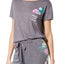Jenni PLUS Embroidered Pocket Tee in Pewter-Heather Vacay