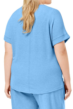Jenni PLUS Lounge Tee in Ciao Ultramarine thumbnail 3