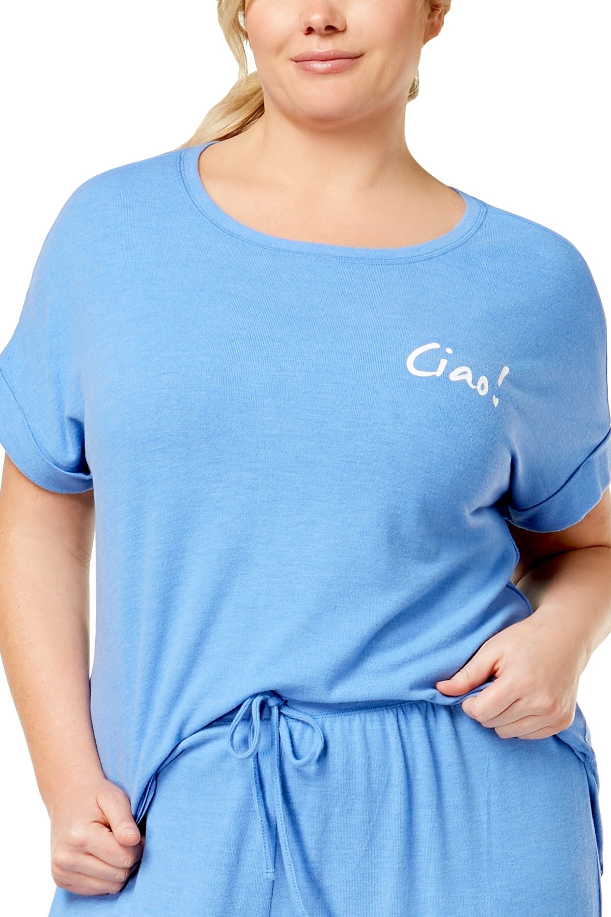 Jenni PLUS Lounge Tee in Ciao Ultramarine