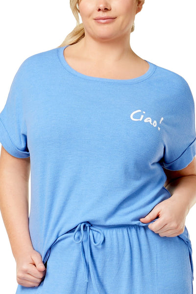 Jenni PLUS Lounge Tee in Ciao Ultramarine