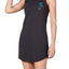 Jenni PeekaBoo Back Sleepshirt in Black Embroidered Palm