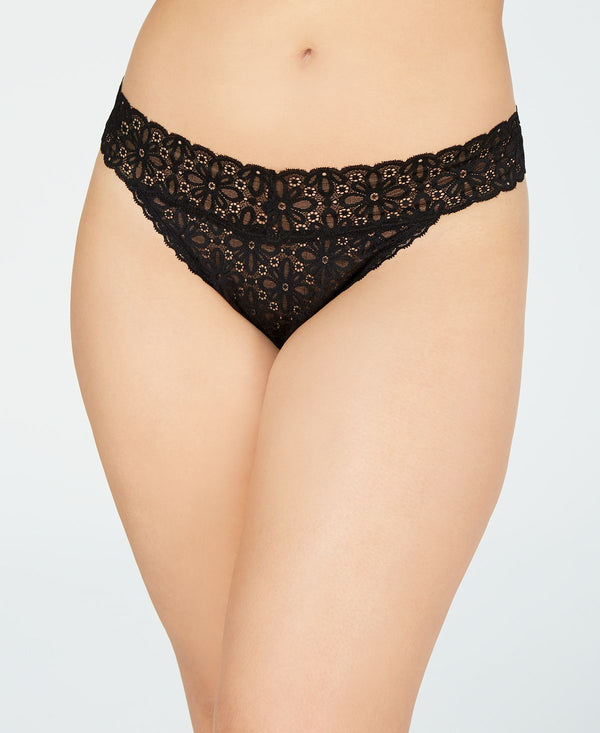 Jenni Plus One Lace Thong Underwear Classic Black