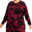 Jenni Plus Printed Sleep Shirt Plum Wine Td