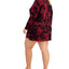 Jenni Plus Printed Sleep Shirt Plum Wine Td
