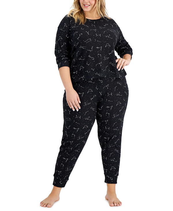 Jenni Plus Waffle Pajama Set Constellation
