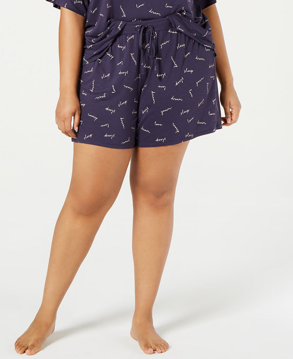 Jenni Plus-size Ultra Soft Core Pajama Shorts Dream Script
