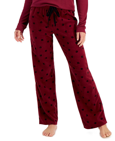 Jenni Printed Cozy Fleece Pajama Pants Simple Leo