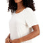 Jenni Ribbed Pajama Top Oatmeal Hthr