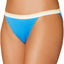 Jenni Ribbed String Bikini Brief in Cornflower