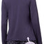 Jenni Ruffle Trim Lounge Top in Summer Lilac