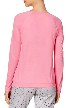 Jenni Screenprint Lounge Tee in Take A Nap Pink thumbnail 2