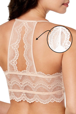 Jenni Splitback Lace Bralette in Bright White thumbnail 2