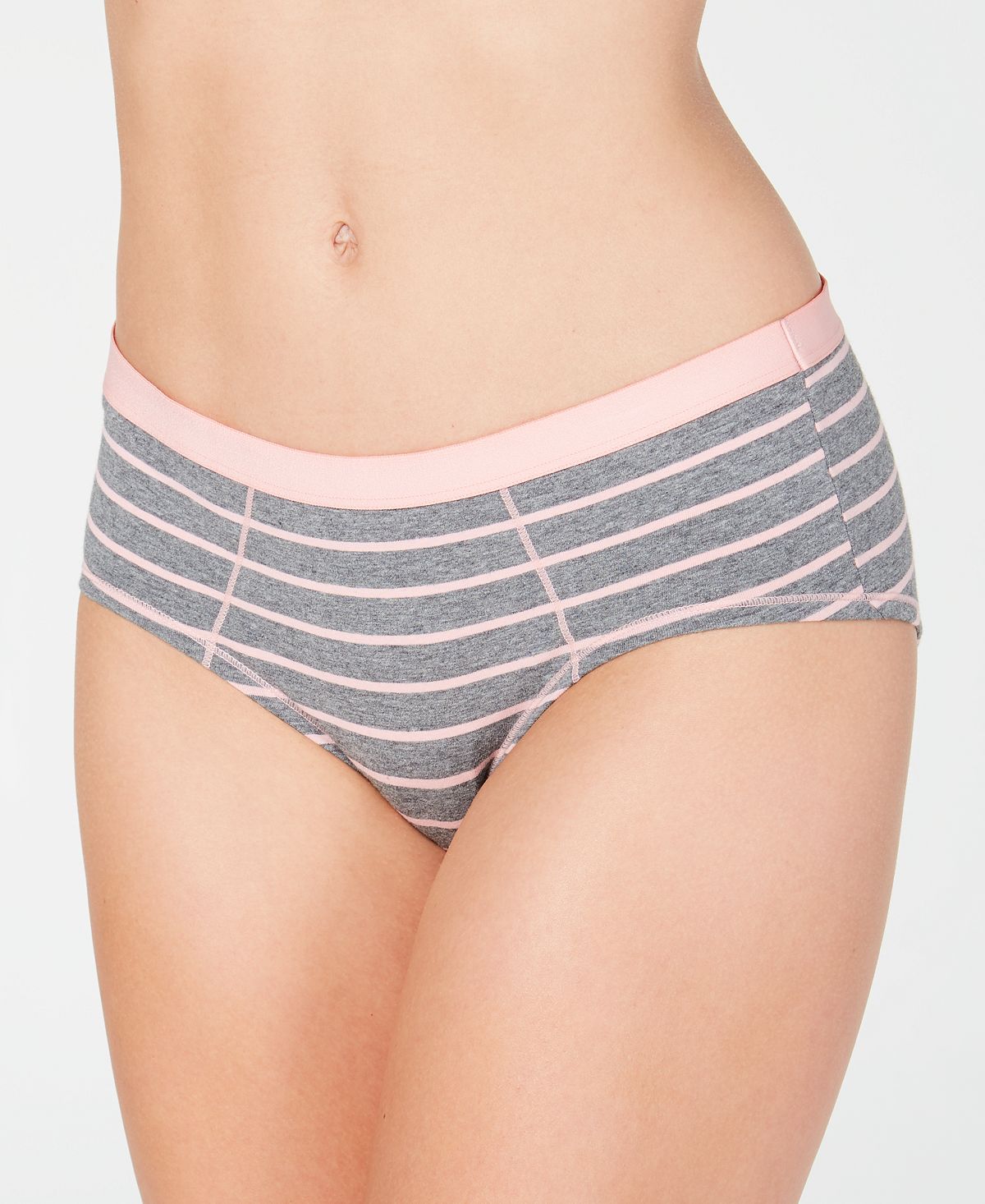 Jenni Striped Hipster Underwear Pink Stripe