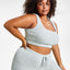 Jenni Style Not Fuzzy Knit Crop Top Dusty Jade