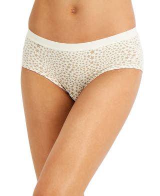 Jenni Wo Elastic Waistband Cotton Hipster Underwear Star