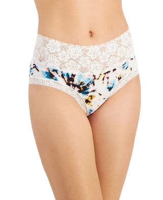 Jenni Wo Lace-trim Hipster Underwear Multi Tiedye