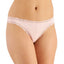 Jenni Wo Lace-trim Thong Peachskin