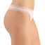 Jenni Wo Lace-trim Thong Peachskin