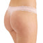 Jenni Wo Lace-trim Thong Peachskin