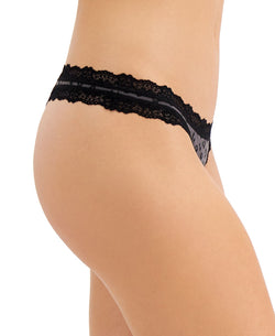 Jenni Wo Lace-trim Thong Tonal Leo thumbnail 2