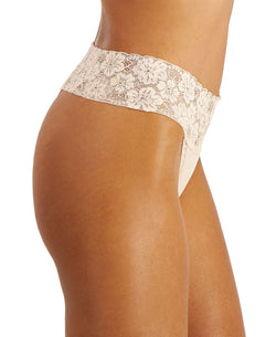 Jenni Wo Lace-trim Thong Underwear Chai thumbnail 2
