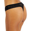 Jenni Wo Leopard Lace Thong Deep Black