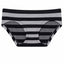 Jenni by Jennifer Moore Black/Grey Stripe Seamless Hipster