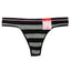 Jenni by Jennifer Moore Black/Grey Stripe Seamless Thong
